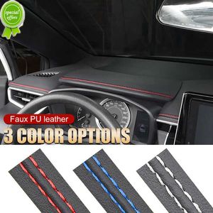 Molduras de interiores de carro PU couro flexível Faixa de acabamento DIY Painel auto-adesivo