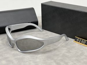 Óculos de sol de designer para mulheres e homens modelo de moda especial UV 400 proteção carta perna quadro de feixe duplo marcas ao ar livre design liga top ciclone óculos de sol 6014