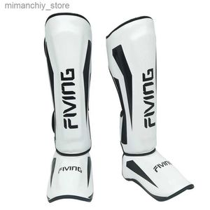 Ankle Support FIVING Youth Adult Muay Thai Kick Boxing MMA Grappling Instep Shin Guard Pads Karate Foot Shank g Protectors Ank Support Q231125