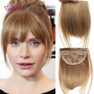 Bangs HUAYA Synthetic Bangs Hair Clip In Extensions Natural Fringe Bangs Clip In Front Neat Flat Bang Short Straight Hair piece Bangs 231123