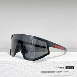 Fashion Pradd cool sunglasses designer P's big frame goggles riding net red the same ski all-in-one mirror SPS04X-F
