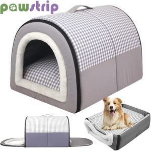 kennels pens Pet Dog House Soft Cozy Pet Sleeping Bed for Small Medium Dogs Cats Foldable Removable Puppy Nest Portable Kennel Pet Supplies 231123