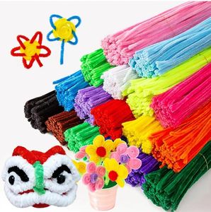 120 Piece Creative Arts and Crafts Supplies Set FUZZY PIPE CLEANER STEMS -Chenille Craft Stems Creative Arts Perfect For DIY Arts&Crafts Project