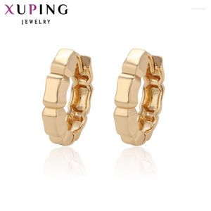 Orecchini a cerchio Huggie Xuping Orecchino di moda Color oro Elegante design da donna Gioielli Regalo per la festa della mamma 96719Hoop Mill22