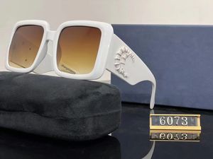 女性のためのレディースサングラス男性サングラスメンズ6073ファッションスタイルは、ランダムボックスとケースで目を保護しますUV400レンズ