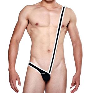 Men S SEXY BODYSUIT BULGE POUCH Underwear G String thong ena sidan axel Suspender Hombre trosor gay klubb nattkläder