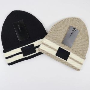 Berets Berets Unisex Autumn Cckk Knit Hats Kpop Winter Streetwear Caps For Men Luxury Designer Brand Y2k Hip Hop Young Beanies