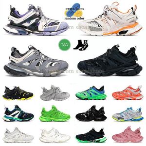 scarpe da ginnastica economiche track 3 3.0 Uomo Donna plate-forme track 3.0 triple bianco nero pelle grigia Nylon stampato rosa arancione scarpe da ginnastica di marca famosa corridori 7.0 mocassino tennis