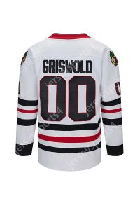 Nave dagli Stati Uniti Maglia da hockey per le vacanze di Natale di Clark Griswold 00 National Lampoon Doppia cucitura Nome Numero Alta qualità Spedizione veloce