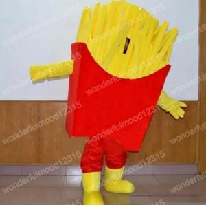 Performance French fries Mascot Costumes Cartoon Carnival Hallowen Stage Performance Unisex Fancy Games Outfit Holiday Outdoor Advertising Outfit Suit