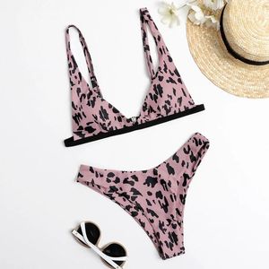 Mulheres de banho e maiô impresso mulheres sexy lindo biquíni swimwears tankinis conjunto mulheres maiôs shorts top