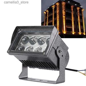 Lampade da giardino nuova luce da prato a LED 10W / 24W 27W Rondella da parete Proiettori impermeabili Lampada spot a fascio stretto Illuminazione per esterni 100-240V 24V Q231125