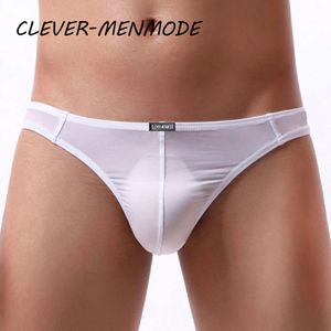 Intimo velato di seta sexy da uomo G String perizoma a vita bassa Borsa leggera Lingerie Mutandine sessuali Gay Fetish Sissy Bikini Tanga