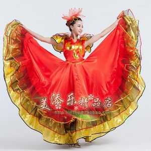 Stage Wear The Opening Dance Skirt Plus Size Lady Spanish Bullfighting Dress Performance Abbigliamento per le donne Costumi H504