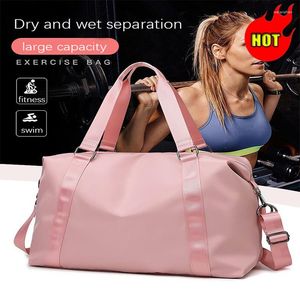 Duffel Bags Fashion Large Travel Bag Women Cabin Tote Handbag Nylon Waterproof Shoulder Weekend Gym