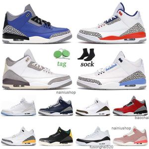 2023 Casual Shoes III 2021 Arrival Jumpman Sneakers Medium Grey Racer Blue Mens Women Rust Pink Court Purple Authentic Sports Train
