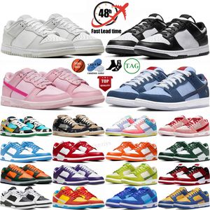 Designerskie mężczyźni buty pandę potrójnie różowy ben jarrys jarritos szara mgła róża szept medium oliwka Chicago dziwne lobster Low Sneakers