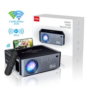 오리지널 X1 Pro 스마트 프로젝터 Android 9 2.4/5G WiFi BT5.0 Dolby Audio Home Theatre 12000 Lumens 프로젝터 홈 Android TV