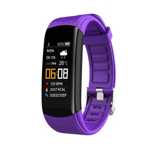 Mini inteligentna bransoletka Monitorowanie ciśnienia krwi mężczyźni kobiety wodoodporne IP67 Monitor Monitor Smart Band Watch Fitness Tracker