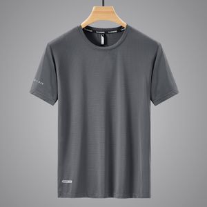 Camisetas masculinas camiseta seca rápida de mangas curtas masculinas de verão branco mais grande tamanho 6xl 7xl 8xl 9xl Top Tees Gym Tshirt Roupas 230425