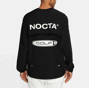 2023メンズパーカーUSバージョンNocta Golf Coブランドドロー通気性クイック乾燥レジャースポーツTシャツ長い首の夏の夏のハイエンド128ESS