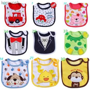 Bibs Burp Cloths 2021 Pamuk Bebek Bib Bebek Tükürük Havlular Bebek Su Geçirmez Önlükler Yenidoğan Giyim Çizgi Film Aksesuarları231125