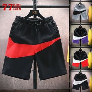 Mens Shorts Mens Verão Calças Esportivas Curtas Plus Size Casual Quick Dry Joelho Comprimento Praia Shorts Moda Esportes Correndo Calças de Jogging Finas M-4XL 230425