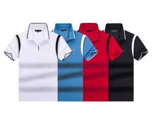 Erkekler Polo Gömlek Yaz Tasarımcısı Nakış Tişört Kısa Kollu Üst Dönüş Yaka Tees Giyim Erkek Moda Günlük Polos Boyutu M-3XL
