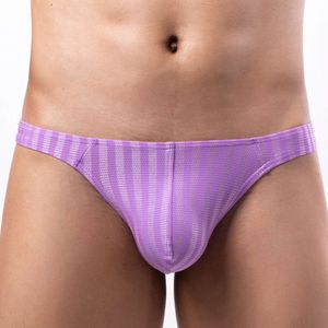 Gay Sexy Underwear Thong G String Mesh Breathable Tanga Cueca Low Waist Briefs Jockstrap Men Bikini Thongs K