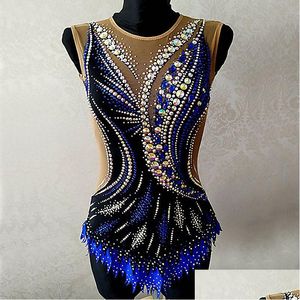 Skating Dresses High Quality Gymnastics Leotards Girls Dress Competition Artistics Gym For Rhythmic Costumes Children Clothes Drop Del Dhqu0