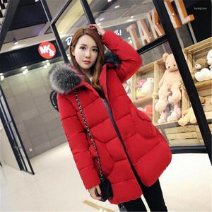 Men's Down AILOOGE 2023 Winter Women Jackets Large Fur Collar Loose Fit Fashion Hooded Parkas Pink Snow Outwear