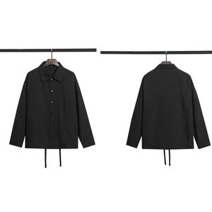 디자이너 남자 재킷 하이 스트리트 반사 편지 코치 느슨한 캐주얼 검은 바람막이 남자 남자와 여자 패션 브랜드 코트