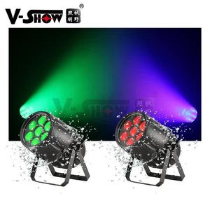 V-show 7*40W Zoom Su Geçirmez IP65 Açık RGBW 4IN1 LED PAR LIGHT DMX DJ Disko aşaması