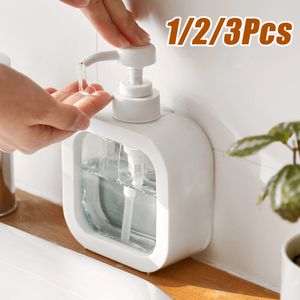 Liquid Soap Dispenser Refillable Bathroom Empty Bottle with Press Pump for Shampoo Shower Lotion Portable Travel Hand Washing 230425