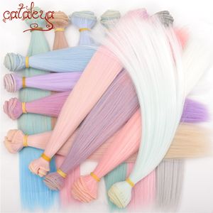 Doll Accessories Cataleya Bjd DIY High Temperature Fiber 1 Pcs 15cm 100cm And 25100cm Wig Gradually Color Hair Weaving 230424