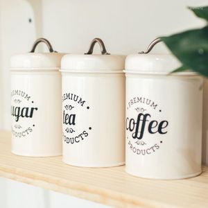 Бутылки для хранения Nordic Simplicity Iron Jars Coffee Lake Tea Tea Tea Nut