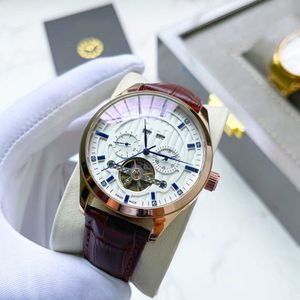 Hochwertige Mode-Mann-Uhr-klassische automatische mechanische Uhr-echter Gurt-Männer super leuchtende wasserdichte Uhren-Luxusmarken-Armbanduhr