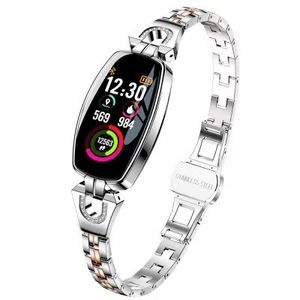 H8 Smartwatch da donna Cardiofrequenzimetro Pressione sanguigna Ragazze Smart Watch Band Fitness Tracker Bracciale da donna Vendita calda