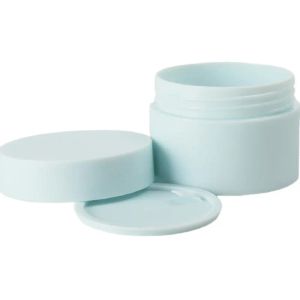 Качественная морозная пластиковая пластиковая PP Squincare Cream Jars Refillable Бутылка бело -розовая синяя черная черная пустая косметическая упаковка круглый крем для глаз