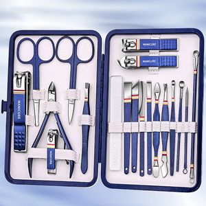 Набор маникюра ногтя высокого качества 919pcset Nail Cutter Set Set The Navensal Steal Clippers Комплекты Manicure Комплекты ножницы для макияжа красота инструмент 230425