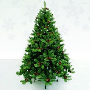 Noel dekorasyonları 1.8 m / 180cm lüks şifreleme ağacı çam kozalağı esansiyel alışveriş merkezi bahçesi el