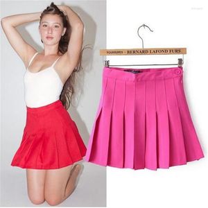 Юбки ljcuiyao Летняя сексуальная юбка для девочки милая короткая мода мода, женщина-мини-женская одежда с высокой талией плиссированной