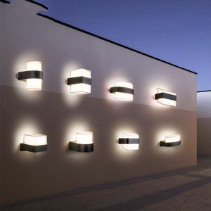 Luz de parede externa à prova d'água, luz de parede externa em alumínio fundido, luz led para jardim, luz de paisagem externa