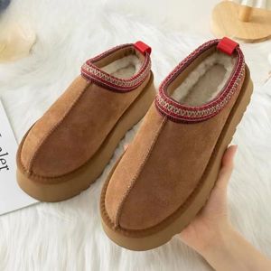 Designer uggsboot Tasman eleganti stivali invernali piattaforma di pelliccia stivali da neve da donna pelle di pecora lana taglio basso scarpe calde uomo donna stivali invernali corti uomo donna confortevole