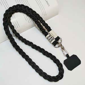 Favor Favor Colar Strap Cand Chain Para Caixa de Telefone Crela trançada para iPhone Case Xiaomi Huawei Samsung Redmi Carry Colar Moda