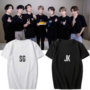 Men of the Bulletproof Youth League Surrounding Support Singing Clothes Same Short Sleeve Male and Female Designer Polo Shirts