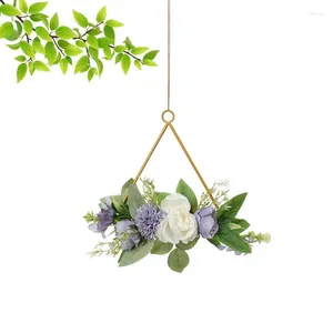 Decorative Flowers Metal Hoop Wreath Floral Centerpiece Rings For Making Wedding Heavy