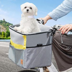 Dog Car Seat Covers Bicycle Pet Basket Bike Pannier Carrier Grocery Cycling Rack Rear Bag For Pets Dogs Cats Rabbits