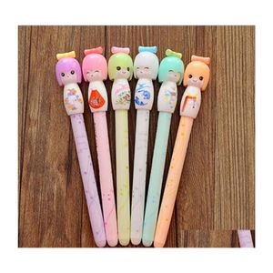 Gel Pens Wholesale Kimono Japanese Girl Doll Pen Writing Signing Stationery Creative Gift School Office Supply Drop Delivery Busines Dhhsz