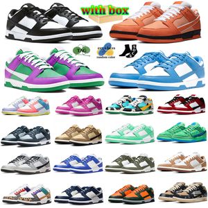 Scarpe da corsa di piccioni di panda da uomo Designer Sneaker Sneaker Arancia Aragosta Team Red Stadium Green Fuchsia Midnight Midy Grey Fog Spoam rosa Spot Sports Bass Sports Outdoor Allenatori